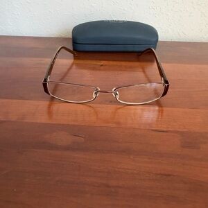 Ellen Tracy Levana Brown Eye Glasses Eyewear 135 mm Full Rim Frames Classic